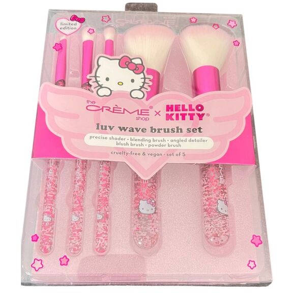 Crème Shop x Hello Kitty Luv Wave Brush Set - Picture 1 of 6